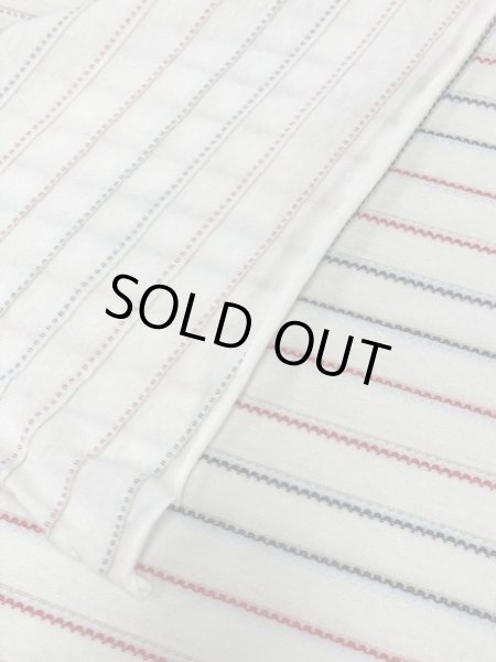 画像5: 生地:ボーダー編みこみ天竺(白地) (5)