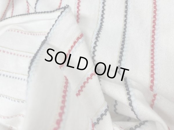 画像4: 生地:ボーダー編みこみ天竺(白地) (4)