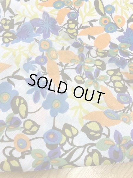 画像3: 生地:花柄コットン(生成/カラフル) (3)