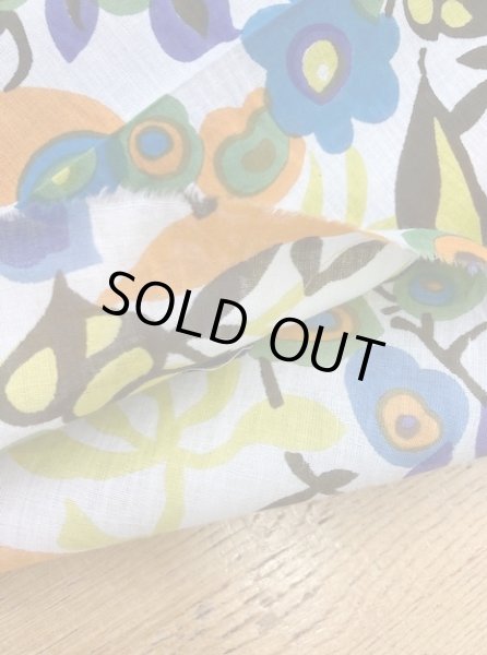 画像4: 生地:花柄コットン(生成/カラフル) (4)