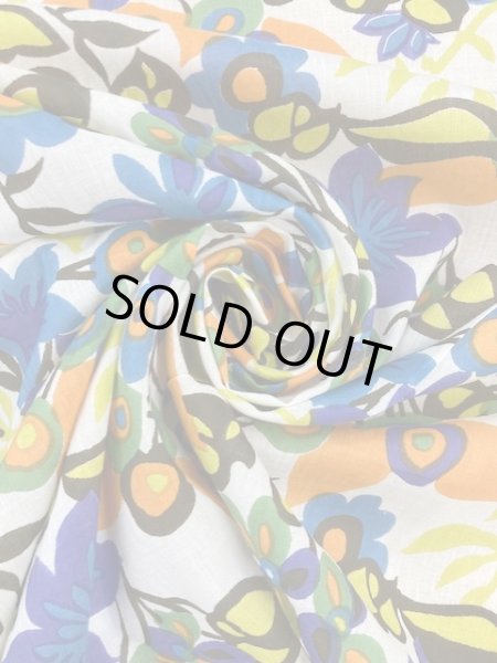 画像6: 生地:花柄コットン(生成/カラフル) (6)