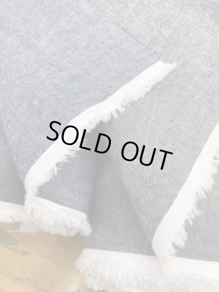 画像7: 生地:綿麻シャンブレー(濃紺) (7)