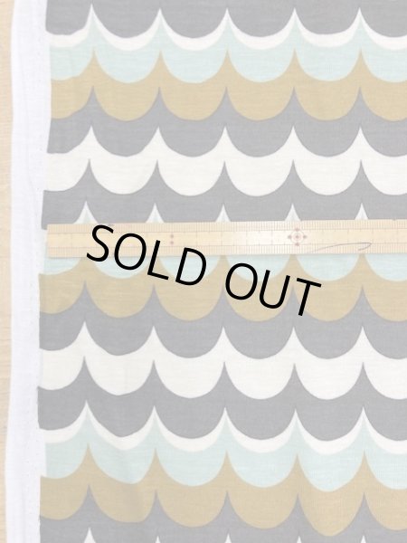 画像2: 生地：鱗ボーダー柄天竺ニット（生成） (2)