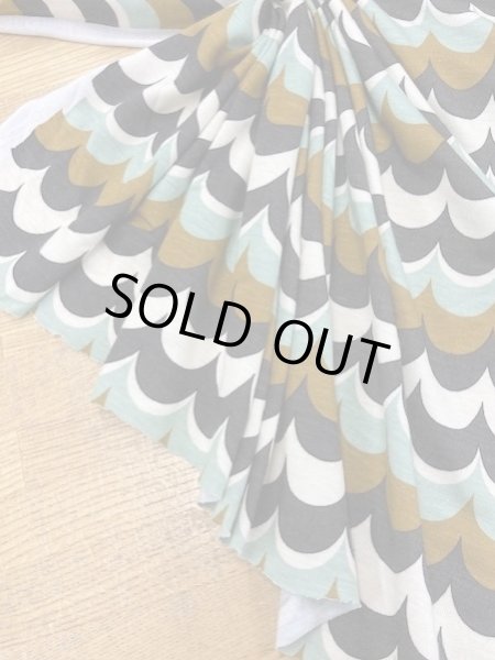 画像5: 生地：鱗ボーダー柄天竺ニット（生成） (5)