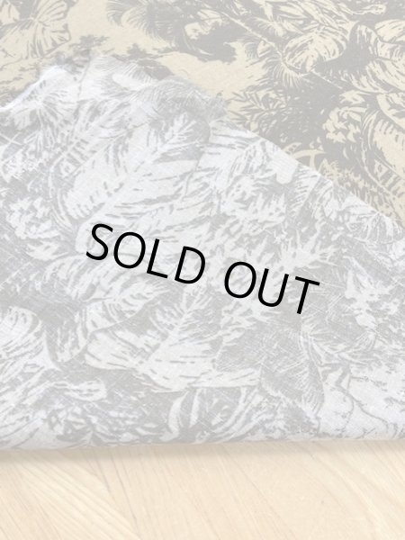 画像3: 生地:葉っぱ柄リネン(ベージュ/茶) (3)