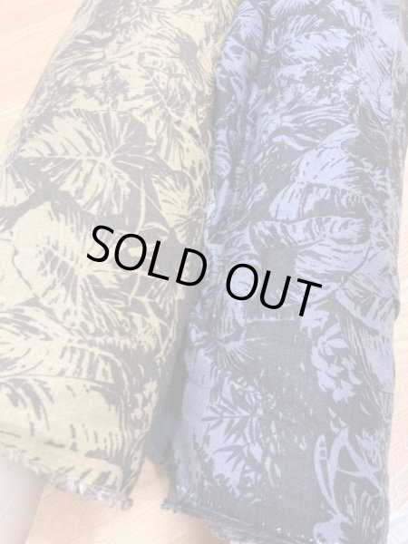 画像7: 生地:葉っぱ柄リネン(ベージュ/茶) (7)