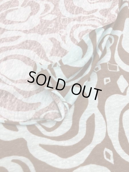 画像3: 生地:プリント天竺(エメラルド/茶) (3)