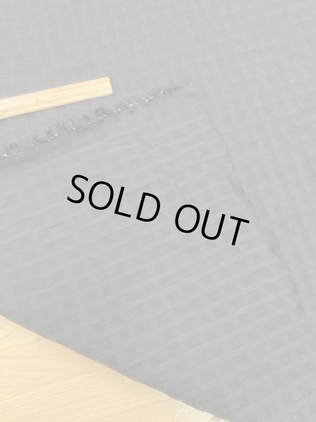 画像3: 生地:格子柄コットン(濃紺) (3)