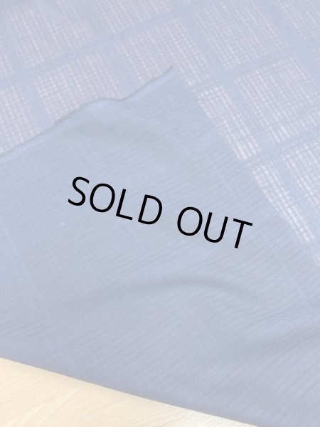 画像3: 生地:格子織りコットン(紺) (3)