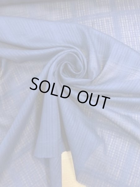 画像6: 生地:格子織りコットン(紺) (6)