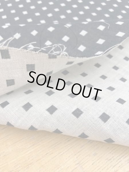 画像5: 生地:スクエア綿ダブルガーゼ (黒/白) (5)