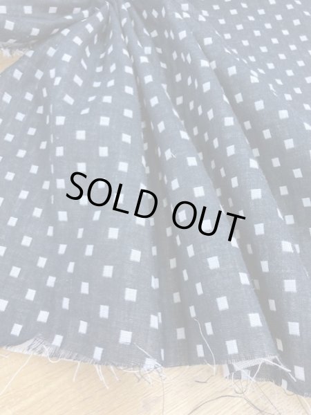 画像6: 生地:スクエア綿ダブルガーゼ (黒/白) (6)