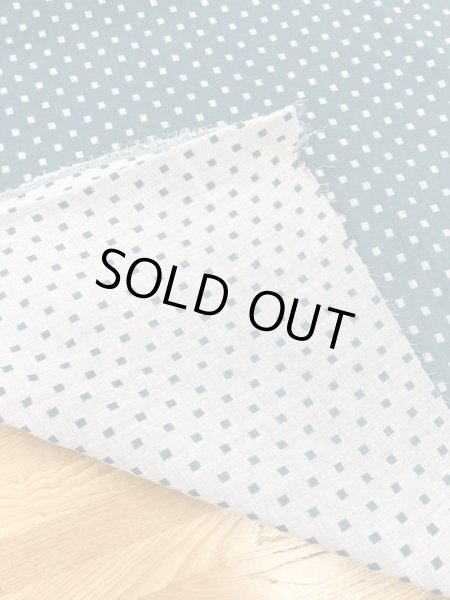 画像4: 生地:スクエア綿ダブルガーゼ (緑/白) (4)