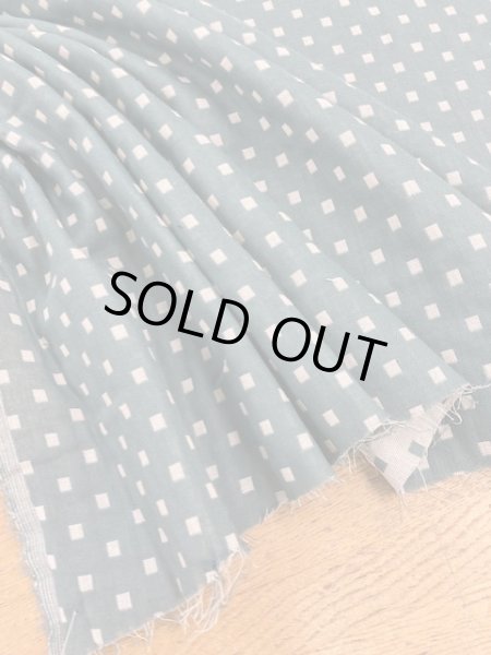 画像6: 生地:スクエア綿ダブルガーゼ (緑/白) (6)