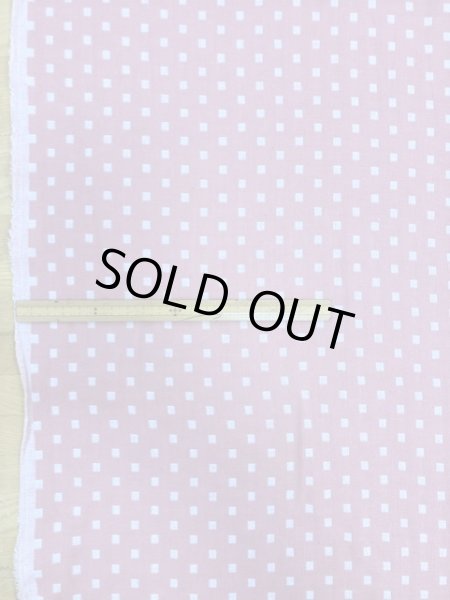 画像2: 生地：スクエア綿ダブルガーゼ （薄ピンク／白） (2)