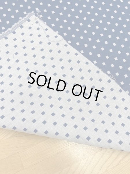 画像4: 生地:スクエア綿ダブルガーゼ (ブルー/白) (4)