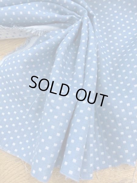 画像6: 生地:スクエア小綿ダブルガーゼ (水色/白) (6)