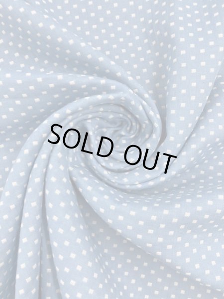 画像7: 生地:スクエア小綿ダブルガーゼ (水色/白) (7)