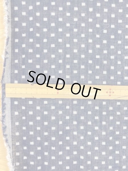 画像3: 生地:スクエア小綿ダブルガーゼ (紺/白) (3)