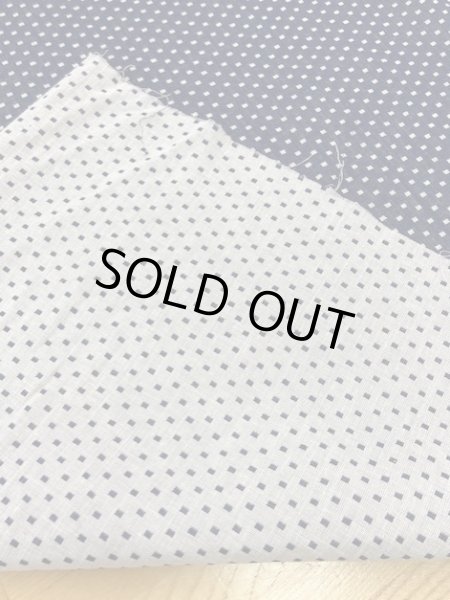 画像4: 生地:スクエア小綿ダブルガーゼ (紺/白) (4)