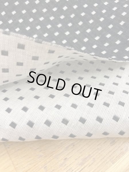 画像5: 生地:スクエア小綿ダブルガーゼ (黒/白) (5)