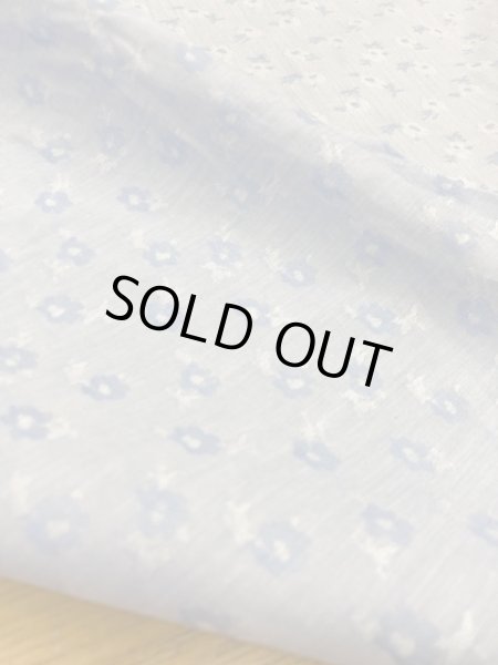 画像3: 生地:花柄ジャガード(ブルー) (3)