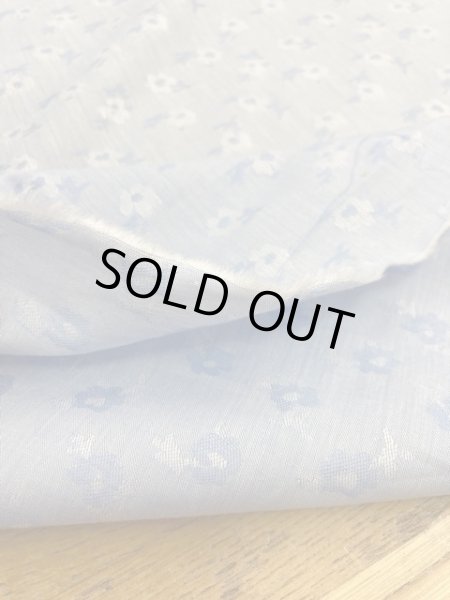 画像4: 生地:花柄ジャガード(ブルー) (4)