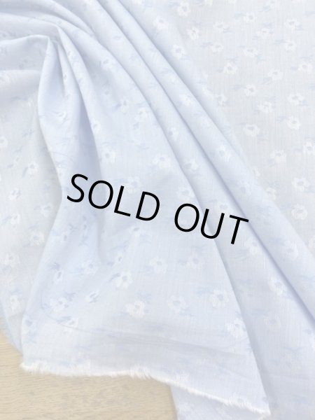 画像5: 生地:花柄ジャガード(ブルー) (5)