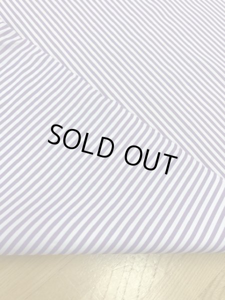 画像3: 生地:ストライプ柄コットン(パープル) (3)