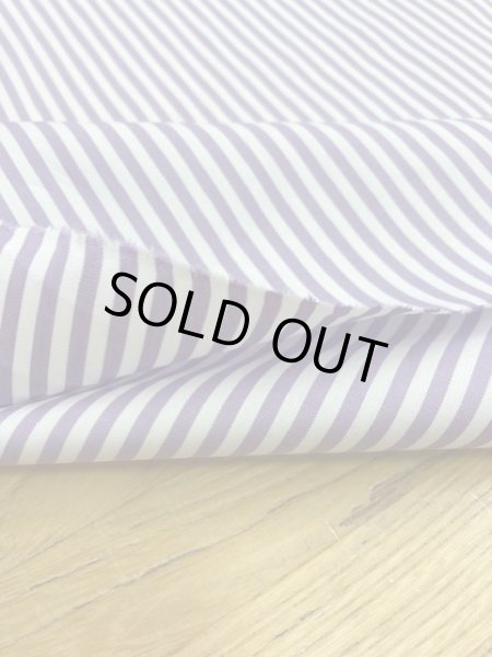 画像4: 生地:ストライプ柄コットン(パープル) (4)