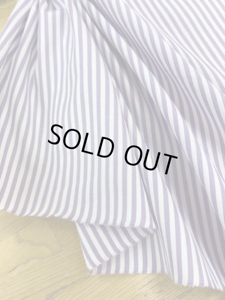 画像5: 生地:ストライプ柄コットン(パープル) (5)