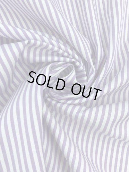 画像6: 生地:ストライプ柄コットン(パープル) (6)