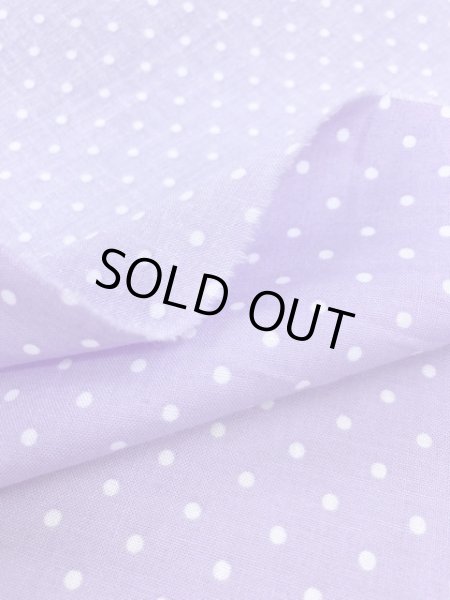 画像4: 生地:水玉柄コットン(パープル) (4)
