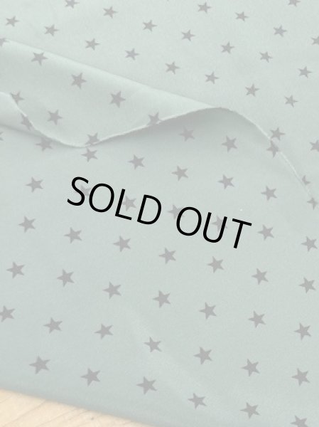 画像4: 生地：星柄ポリエステルデシン（グリーン×ブラック） (4)