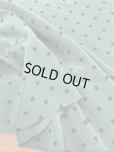 画像6: 生地：星柄ポリエステルデシン（グリーン×ブラック） (6)