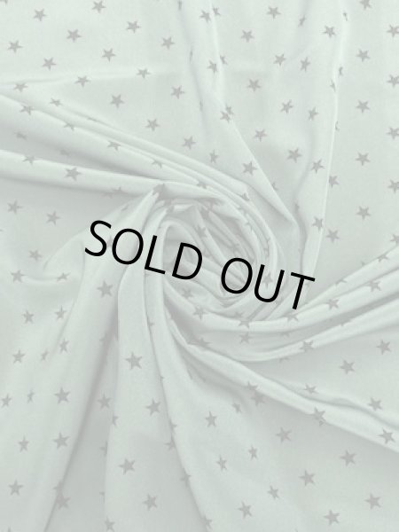 画像7: 生地：星柄ポリエステルデシン（グリーン×ブラック） (7)