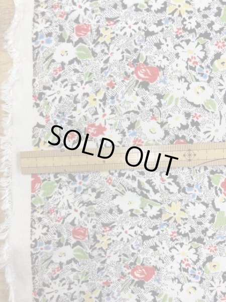 画像2: 生地:花柄綿レーヨンプリント (2)