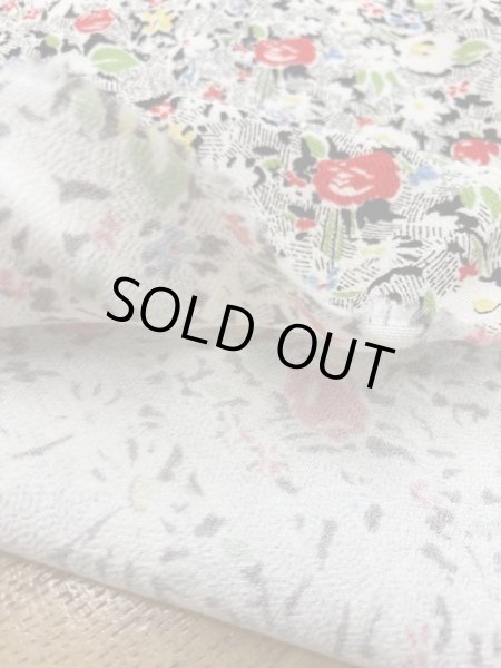 画像3: 生地:花柄綿レーヨンプリント (3)