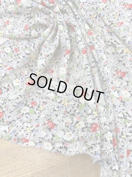 画像4: 生地:花柄綿レーヨンプリント (4)