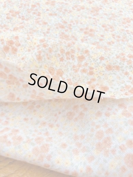 画像4: 生地：小花柄コットン（オレンジ） (4)