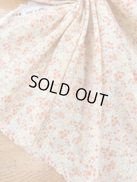 画像5: 生地：小花柄コットン（オレンジ） (5)