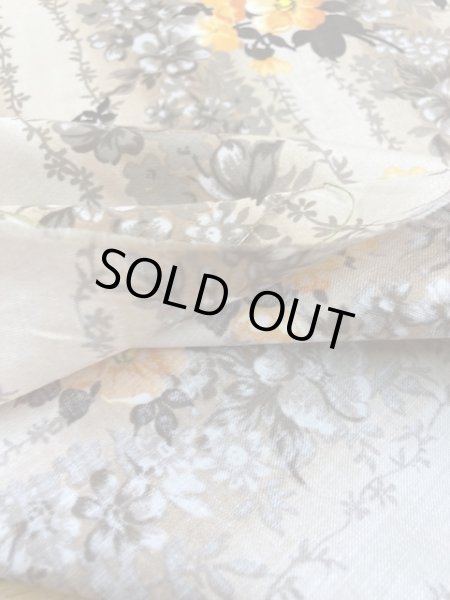 画像4: 生地：花柄ストライプコットン（ベージュ） (4)