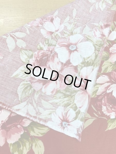 画像3: 生地:花柄コットン(赤) (3)