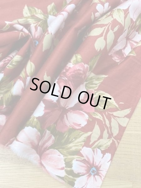 画像4: 生地:花柄コットン(赤) (4)