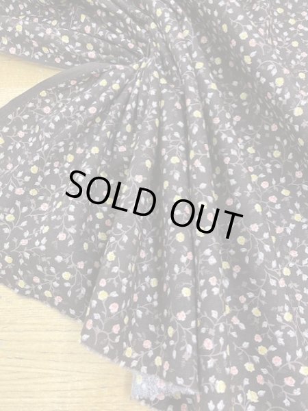 画像5: 生地:小花柄コットン(茶) (5)