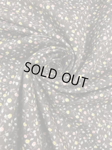 画像6: 生地:小花柄コットン(茶) (6)