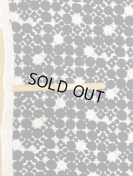 画像2: 生地:柄綿ニット(黒) (2)