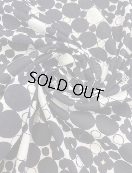 画像7: 生地:柄綿ニット(黒) (7)