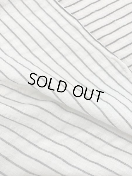 画像3: 生地:ボーダー織りコットン(白) (3)