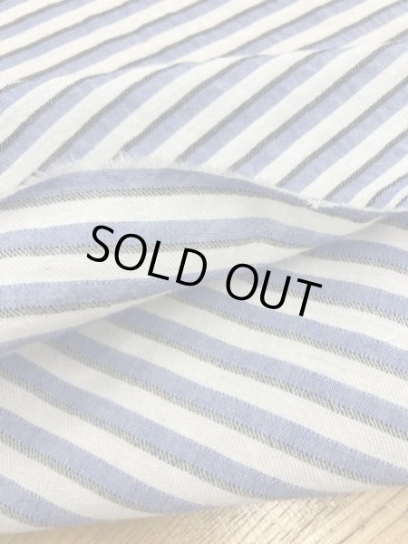 画像4: 生地:ボーダー織りコットン(青) (4)